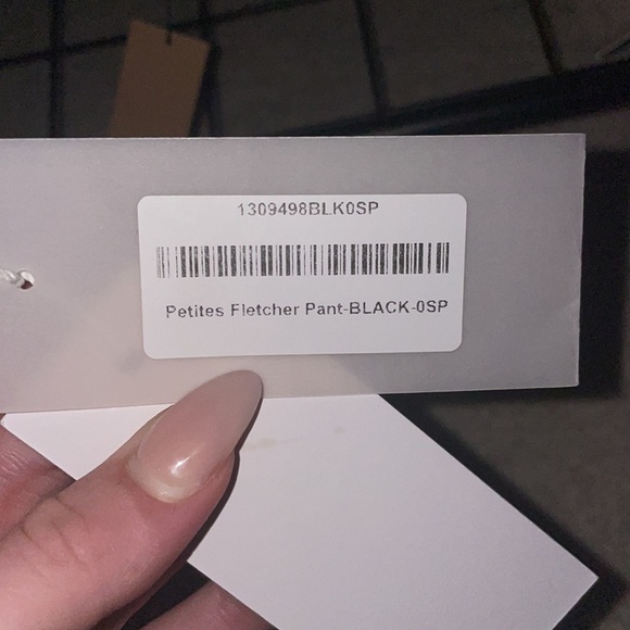 Reformation Petites Fletcher Pant Black - Picture 3 of 4